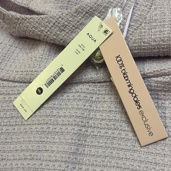 Aqua Blush Pink Textured Mini Dress - Picture 2 of 6